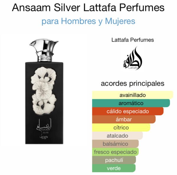 Ansaam Silver de Lattafa Pride - Imagen 3