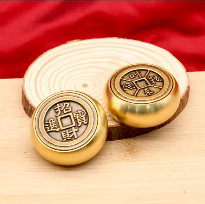 Moneda China de Fengshui giratoria - Imagen 2