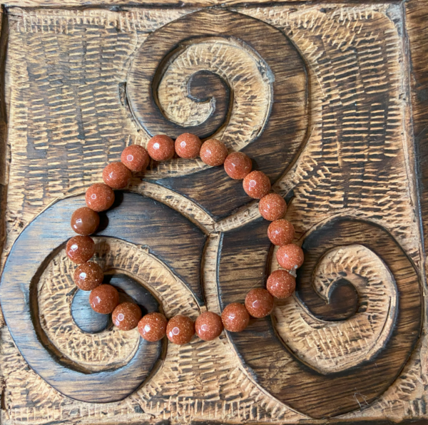 Pulsera Aventurina Dorada