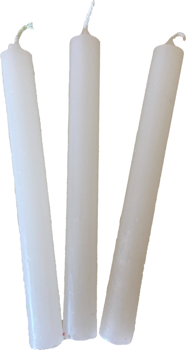Velas Blancas 20 cm.