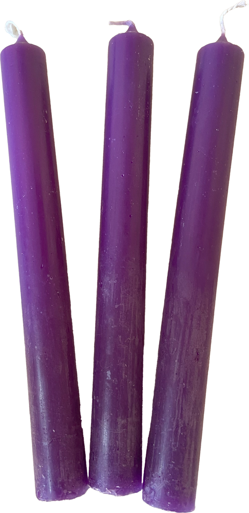 Velas Moradas 20 cm.