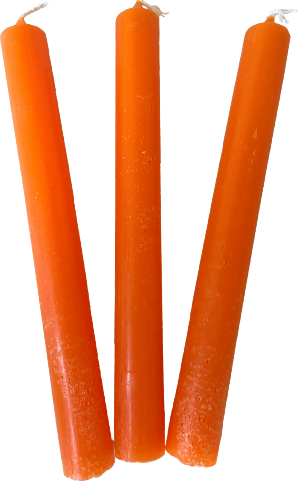 Velas Naranjas 20 cm.