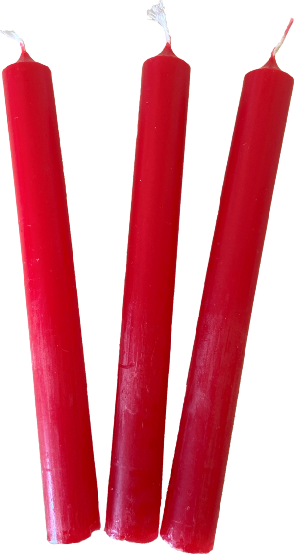 Velas Rojas 20 cm.