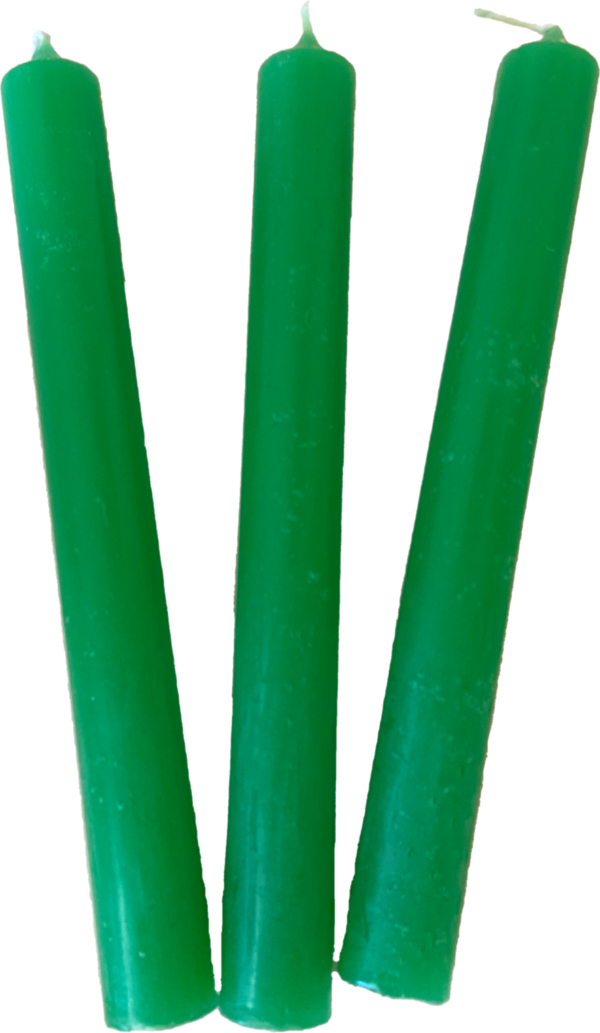 Velas Verdes 20 cm.