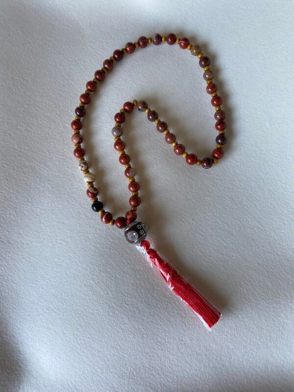 Japa Mala de Jaspe Rojo 45 Cuentas