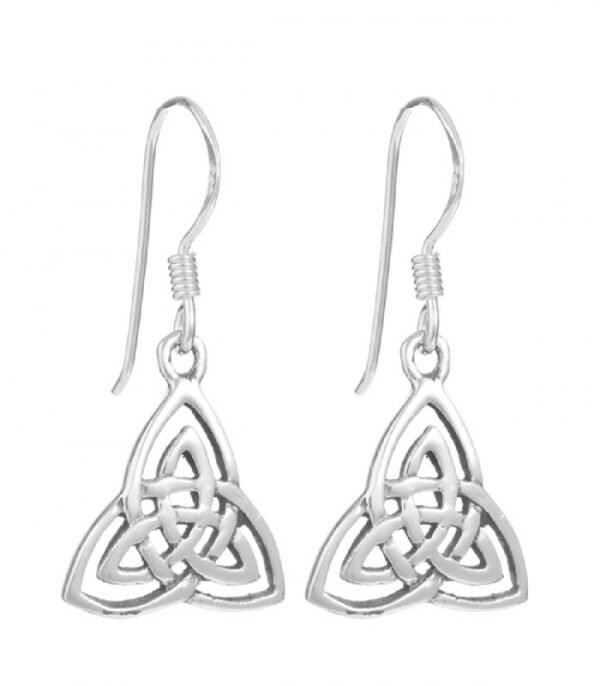 Pendientes Plata Triqueta Nudo Celta 13mm